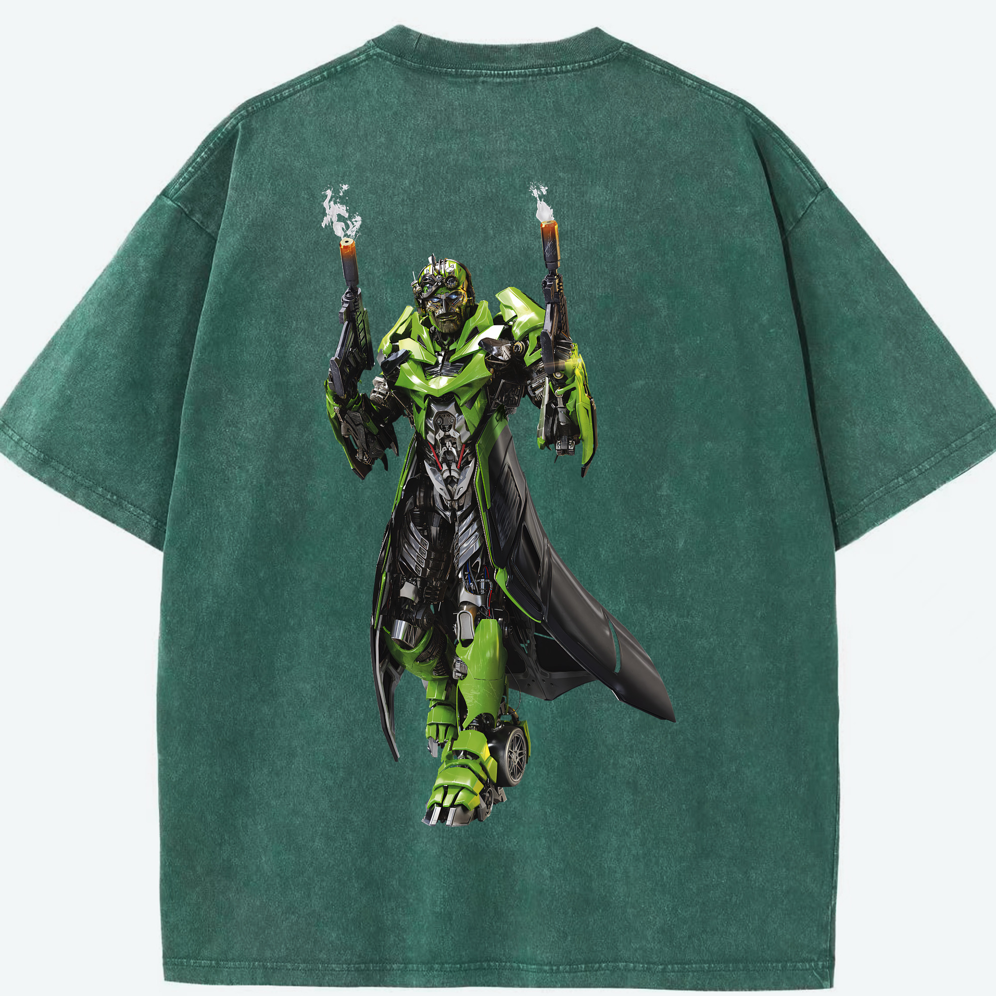 （画像用） Transformers トランスフォーマー 綿100% ヴィンテージ風 半袖Tシャツ（背面プリント）